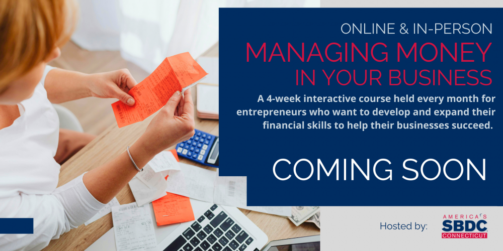 MANAGING MONEY IN YOUR BUSINESS BANNER - COMING SOON IN 2025