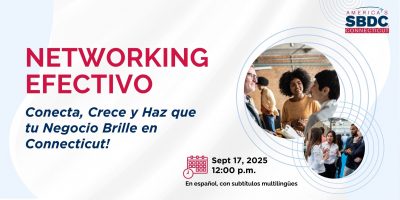 A promotional image for the Effective Networking program in spanish.
