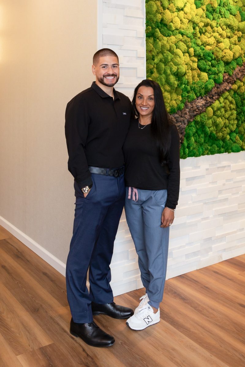 Dr. Shivanna Subramani-Gonzalez, DNP, FNP-C, and her husband Jeff Gonzalez