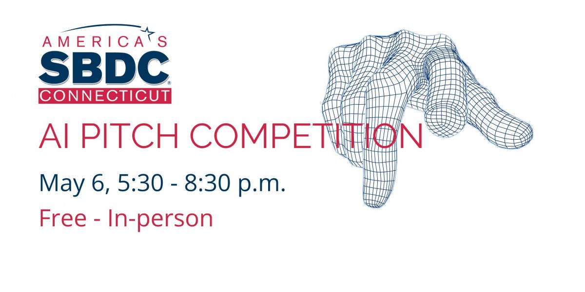 A promotional image for the CTSBDC AI Pitch Competition
