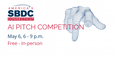 A promotional image for CTSBDC's AI Pitch Competition