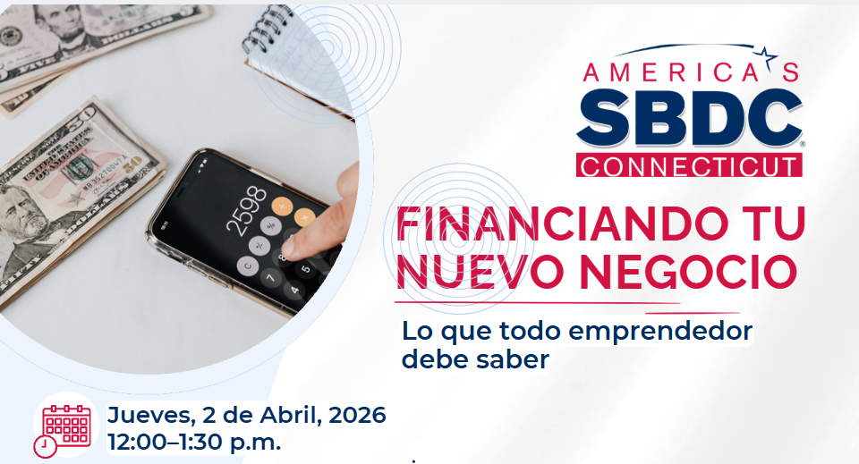 A promotional image for the April 2, 2026 webinar about Financing Your Business.