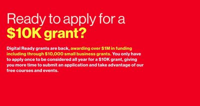 Promotional image for Verizon's Digital Ready $10,000 grant