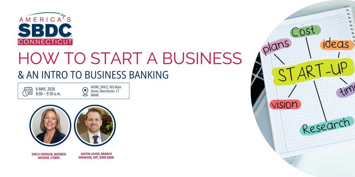 A promotional image for the How to Start a Business workshop