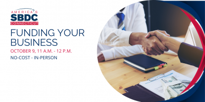 Promotional image for "Financing Your Business" workshop
